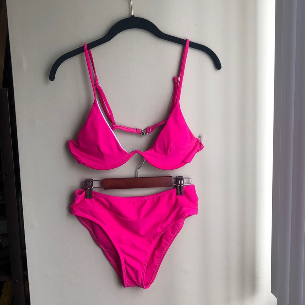 NWOT Hot Pink Bikini